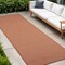 Edge Collections - 12' - Brown - Elegant Power Loom Runner Rug - 1 Piece